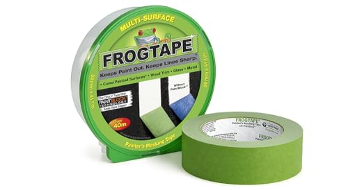 Frog Tape Grünes Malerband für verschiedene Oberflächen, Maler- und Dekorieren, für scharfe Linien und kein Auslaufen der Farbe, 36 mm x 41,1 m von FROGTAPE
