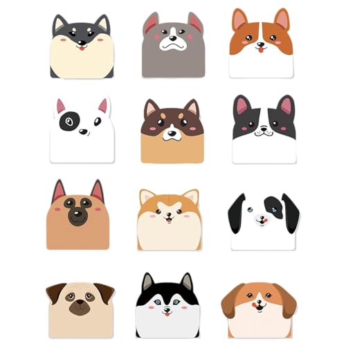 12 x Cartoon Hunde Haftnotizen Tier Memos Post Stickies Kleine Haftnotizen Schulbedarf Selbstklebende Notizblock 12 x Cartoon Hunde Haftnotizen Tier Memos Post Stickies Kleine Haftnotizen Schulbedarf Selbstklebende Notizblock von FROMCEO
