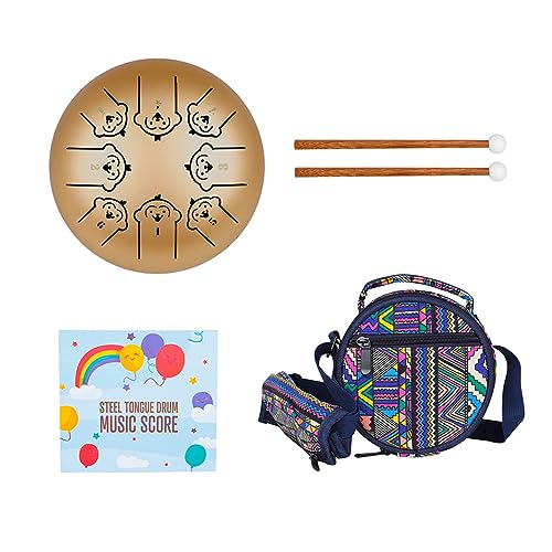 8-Tone Steel Tongue Drum C Key Percussion Instrument Handpan Drum Unique 12 Ethereal Drum For Beginner Kids 8-Tone Steel Tongue Drum C Key Percussion Instrument Handpan Drum Unique 12 Ethereal Drum For Beginner Kids von FROMCEO
