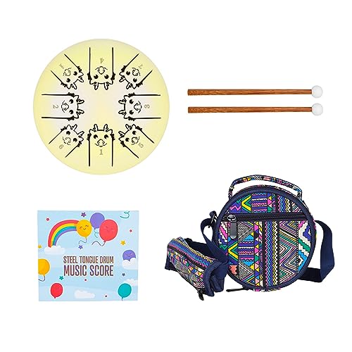8-Tone Steel Tongue Drum C Key Percussion Instrument Handpan Drum Unique 12 Ethereal Drum For Beginner Kids 8-Tone Steel Tongue Drum C Key Percussion Instrument Handpan Drum Unique 12 Ethereal Drum For Beginner Kids von FROMCEO
