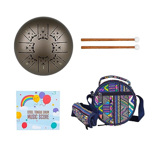 8-Tone Steel Tongue Drum C Key Percussion Instrument Handpan Drum Unique 12 Ethereal Drum For Beginner Kids 8-Tone Steel Tongue Drum C Key Percussion Instrument Handpan Drum Unique 12 Ethereal Drum For Beginner Kids von FROMCEO