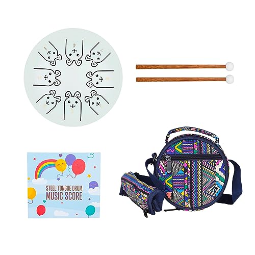 8-Tone Steel Tongue Drum C Key Percussion Instrument Handpan Drum Unique 12 Ethereal Drum For Beginner Kids von FROMCEO