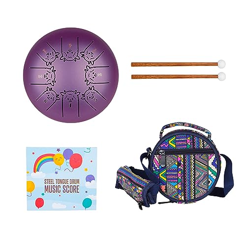 8-Tone Steel Tongue Drum C Key Percussion Instrument Handpan Drum Unique 12 Ethereal Drum For Beginner Kids von FROMCEO