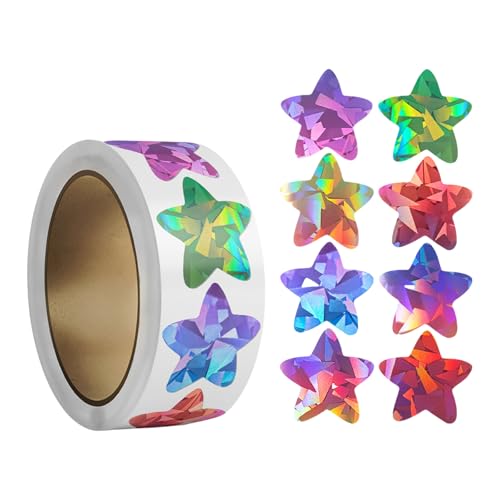Bunte Stern-Aufkleber, selbstklebende Schreibwaren-Etiketten, Belohnungsaufkleber, dekorativer Aufkleber für Bastel-Enthusiasten Bunte Stern-Aufkleber, selbstklebende Schreibwaren-Etiketten, Belohnungsaufkleber, dekorativer Aufkleber für Bastel-Enthusiasten von FROMCEO