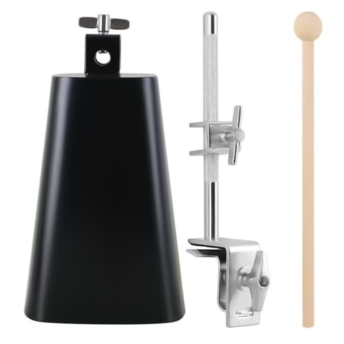 Cowbell Halter Klemmen mit Kuhglocke und Drumstick Einstellbare Noise Maker Cowbell Mount Holder Drum Hardware für Schlagzeuger Cowbell Halter Klemmen mit Kuhglocke und Drumstick Einstellbare Noise Maker Cowbell Mount Holder Drum Hardware für Schlagzeuger von FROMCEO