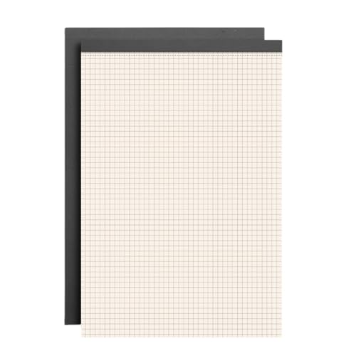 FROMCEO 4 x 80 Blatt Grafikpapierblock mit Kartonrückseite, Quad-Raster, leicht abreißbar, Perforationen, Grafik-Notizblöcke für die Schule FROMCEO 4 x 80 Blatt Grafikpapierblock mit Kartonrückseite, Quad-Raster, leicht abreißbar, Perforationen, Grafik-Notizblöcke für die Schule von FROMCEO