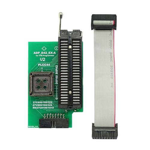 FROMCEO ADP_D42_EX-A Adapter für T48-Programmierer, kompatibel mit DIP42 PLCC44 27C800/160/322 27V800, verbessert Effizienz und Genauigkeit FROMCEO ADP_D42_EX-A Adapter für T48-Programmierer, kompatibel mit DIP42 PLCC44 27C800/160/322 27V800, verbessert Effizienz und Genauigkeit von FROMCEO