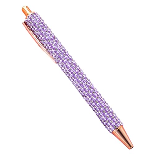 FROMCEO Druckkugelschreiber, kleine Perlen, Signierstift, Bürostift, Gästeanmelde-Stift für Hotelempfang von FROMCEO