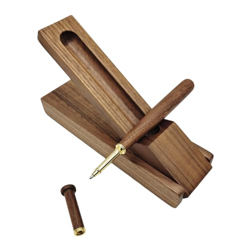 FROMCEO Elegantes Stifte-Set, Baseball-Kugelschreiber-Set, Ölstift, glattes Schreiben, Holz, Baseballschläger-Stift von FROMCEO