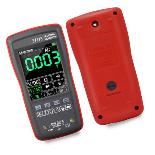 Wärmebildkamera, 24 x 32, Spannungswiderstand, Dioden-Testmesser, 4000 Counts, Multimeter, 7,1 cm (2,8 Zoll) Wärmebildkamera von FROMCEO