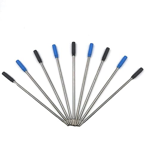 FROVOL Kugelschreibermine aus Metall, 1,0 mm Länge, 11,6 cm, Ersatzmine aus Stahl H0N1, Schwarz von FROVOL