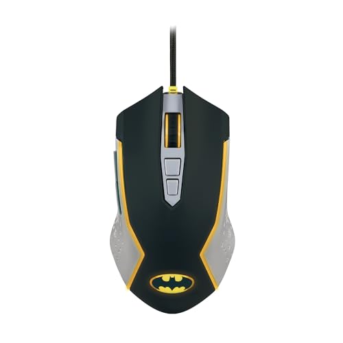 FRTEC - Batman Edition Gaming-Maus, gelbe LED-Beleuchtung, Verstellbarer DPI, mit Kabel, offizielle DC-Kollektion, schnelle und präzise Bewegung, konfigurierbare Seitentasten FRTEC - Batman Edition Gaming-Maus, gelbe LED-Beleuchtung, Verstellbarer DPI, mit Kabel, offizielle DC-Kollektion, schnelle und präzise Bewegung, konfigurierbare Seitentasten von FRTEC