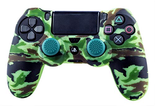 FRTEC PS4 - Silicone Skin + Grips Camo Woodland von FRTEC