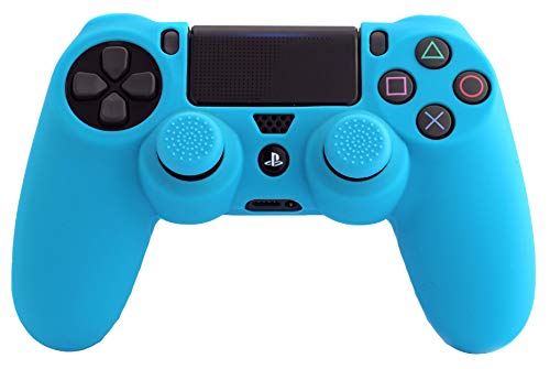 PS4 Silicone Skin + Grips (Blue) von FRTEC
