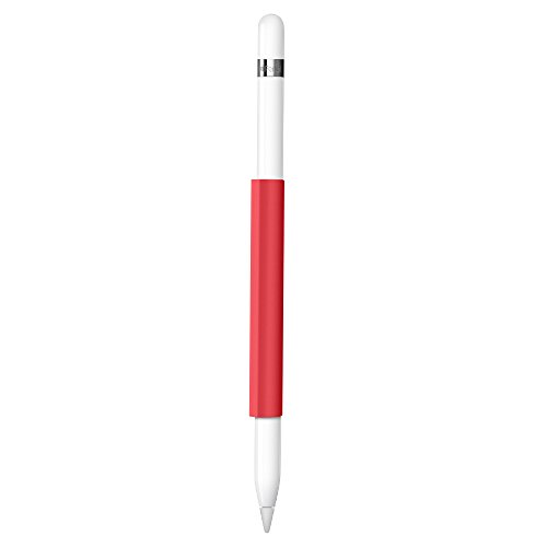 FRTMA Magnetische Hülse für Apple Pencil, Silikon Halter Griff für Apple iPad Pro Pencil (Apple Pencil Nicht Enthalten), Rot von FRTMA