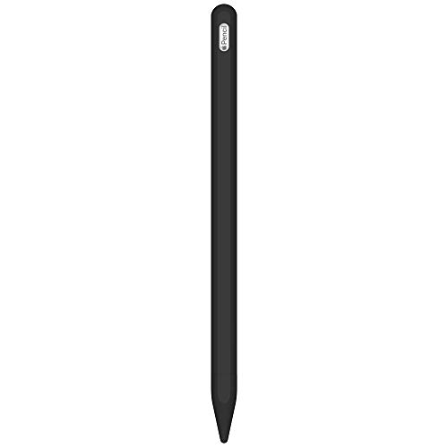 FRTMA mit Apple Pencil (2. Generation) kompatibel, Silikon Hülse Haltergriff + Spitzenabdeckung(2 Stücke), Kit von Zubehör, kompatibel mit iPad Pro 12,9 ”(3. Generation) & iPad Pro 11”, Schwarz von FRTMA