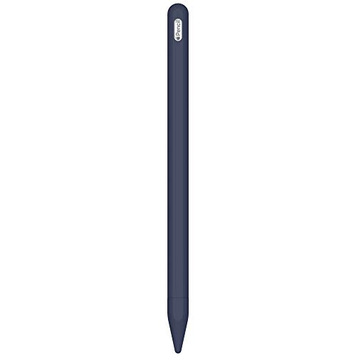 FRTMA mit Apple Pencil (2.Generation) kompatibel, Silikon Hülse Haltergriff + Spitzenabdeckung(2 Stck), Kit von Zubehör, kompatibel mit iPad Pro 12,9"(3. Generation) & iPad Pro 11", Mitternachtsblau von FRTMA