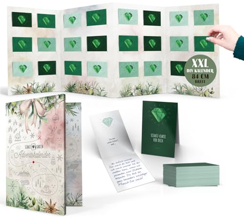DIY Adventskalender 2024, Personalisierbare Karten für liebevolle Botschaften, Edition Familie, Komplettset, Ausfüllen & Verschenken, Wiederverwendbar von FRUITPRINTS
