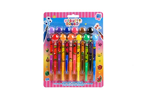 FRUITY SQUAD - Set mit 12 Stiften, Gel, Pompons, für Kinder von FRUITY SQUAD