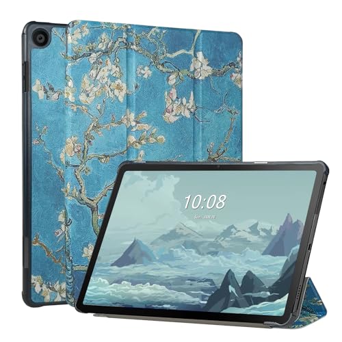 FSCOVER Hülle für Lenovo M10 3rd Gen 10.1 Zoll 2022 (TB328FU/TB328XU), Schlank Licht Stand Hart Shell Tablette Cover, Automatisches Aufwachen/Schlafen, Blossom von FSCOVER