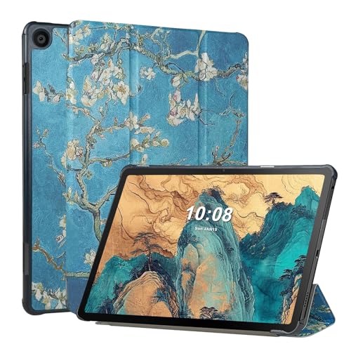 FSCOVER Hülle für Lenovo M10 3rd Gen 10.1 Zoll 2022 (TB328FU/TB328XU), Schlank Licht Stand Hart Shell Tablette Cover, Automatisches Aufwachen/Schlafen, Blossom von FSCOVER