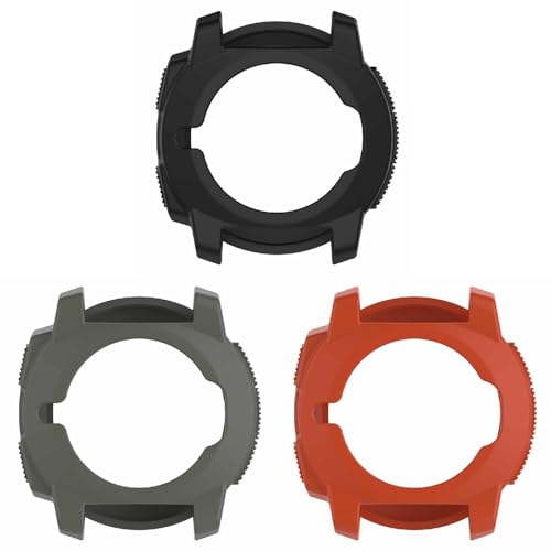 3 Stück Schutzhülle,Colorful Soft Silikon Ultra dünn TPU Hülle Case Schutz für Smartwatch (Mehrfarbig) von FSLLWGWG