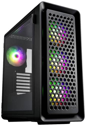 FSP Fortron CUT593P Tower Gaming-Gehäuse Schwarz 4 Vorinstallierte LED Lüfter, Staubfilter, Seiten FSP Fortron CUT593P Tower Gaming-Gehäuse Schwarz 4 Vorinstallierte LED Lüfter, Staubfilter, Seiten von FSP Fortron