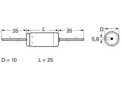 FTCAP A47104010025 / 1010480 Elektrolyt-Kondensator axial bedrahtet 470 µF 40V (Ø x L) 10mm x 25mm von FTCAP