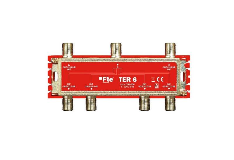FTE Maximal SAT-Verteiler TER 6 terrestrischer Verteiler 6-Ausgänge 5-1000 MHz von FTE Maximal