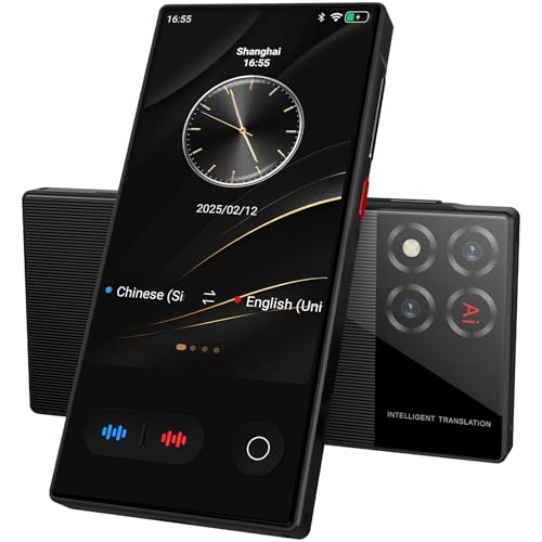 S30 Pro Sprachübersetzer, Übersetzer Gerät mit Sprachausgabe Translator, 148 Sprachen Online /19 Sprachen Offline(Offline Deutsch), Fotoübersetzung, 5G WIFI für Reisen und Business von FTJKGH
