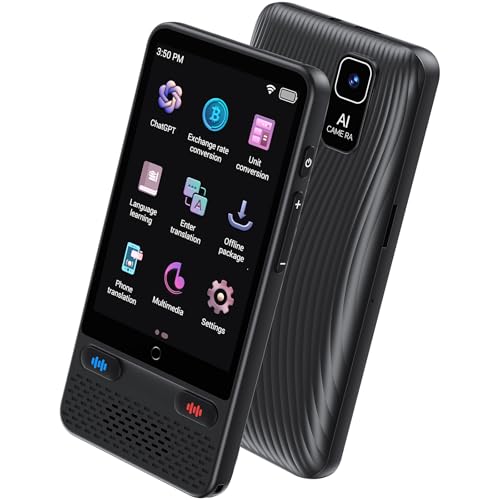 Sprachübersetzer AI, S85 Übersetzungsgerät, Gleichzeitiger Übersetzer mit Offline und Online Nutzung, 138 Sprachen Online /19 Offline(Offline Deutsch), Fotounterstützte Übersetzung 5 Megapixel von FTJKGH