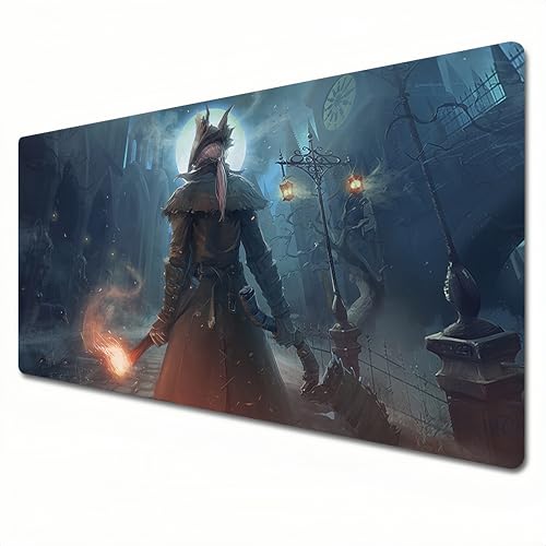 FTPZTINX Bloodborne Mauspad, XXL, schwarz und rot, großes Gaming-Mauspad, 900 x 400 cm, genähter Rand, geeignet für Büro, Zuhause, Lady Maria FTPZTINX Bloodborne Mauspad, XXL, schwarz und rot, großes Gaming-Mauspad, 900 x 400 cm, genähter Rand, geeignet für Büro, Zuhause, Lady Maria von FTPZTINX