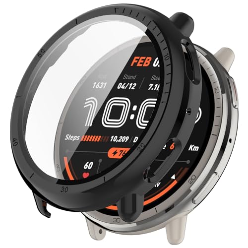 FTRONGRT Hülle Kompatibel mit Amazfit Active 2, PC + Bildschirmfilm, Kratzfest, All-Inclusive-Schutzhülle Kompatibel mit Amazfit Active 2.Schwarz FTRONGRT Hülle Kompatibel mit Amazfit Active 2, PC + Bildschirmfilm, Kratzfest, All-Inclusive-Schutzhülle Kompatibel mit Amazfit Active 2.Schwarz von FTRONGRT