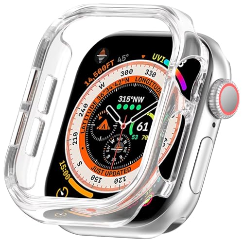 FTRONGRT Hülle Kompatibel mit Apple Watch Series 10 46mm, Stoßfest, PC Zifferblatt Schutzhülle Kompatibel mit Apple Watch Series 10 46mm Smartwatch.Transparent von FTRONGRT