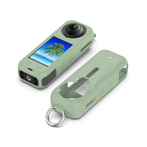 FTRONGRT Hülle Kompatibel mit Insta360 X5, Kratzfest, Weiches Silikon Schutzhülle Kompatibel mit Insta360 X5 Kamera.Eisseegrün FTRONGRT Hülle Kompatibel mit Insta360 X5, Kratzfest, Weiches Silikon Schutzhülle Kompatibel mit Insta360 X5 Kamera.Eisseegrün von FTRONGRT