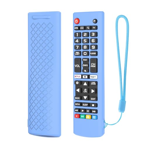FTRONGRT Hülle Kompatibel mit LG TV Remote AKB75095307 AKB75375604 AKB74915305, Flexibles Silikon, Anti-Drop und Anti-Kollision, Fernbedienung Schutzhülle.Leuchtendes Blau FTRONGRT Hülle Kompatibel mit LG TV Remote AKB75095307 AKB75375604 AKB74915305, Flexibles Silikon, Anti-Drop und Anti-Kollision, Fernbedienung Schutzhülle.Leuchtendes Blau von FTRONGRT