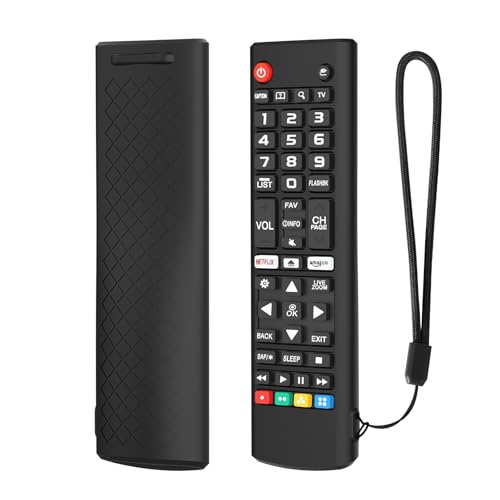 FTRONGRT Hülle Kompatibel mit LG TV Remote AKB75095307 AKB75375604 AKB74915305, Flexibles Silikon, Anti-Drop und Anti-Kollision, Fernbedienung Schutzhülle.Schwarz FTRONGRT Hülle Kompatibel mit LG TV Remote AKB75095307 AKB75375604 AKB74915305, Flexibles Silikon, Anti-Drop und Anti-Kollision, Fernbedienung Schutzhülle.Schwarz von FTRONGRT
