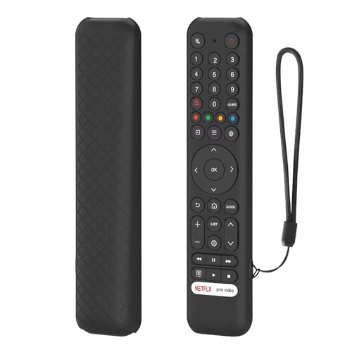 FTRONGRT Hülle Kompatibel mit TCL RC716 / TCL RC833, Anti-Drop und Anti-Kollision, Flexibles Silikon Fernbedienung Schutzhülle. Schwarz FTRONGRT Hülle Kompatibel mit TCL RC716 / TCL RC833, Anti-Drop und Anti-Kollision, Flexibles Silikon Fernbedienung Schutzhülle. Schwarz von FTRONGRT