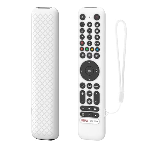 FTRONGRT Hülle Kompatibel mit TCL RC716 / TCL RC833, Anti-Drop und Anti-Kollision, Flexibles Silikon Fernbedienung Schutzhülle. Weiß FTRONGRT Hülle Kompatibel mit TCL RC716 / TCL RC833, Anti-Drop und Anti-Kollision, Flexibles Silikon Fernbedienung Schutzhülle. Weiß von FTRONGRT
