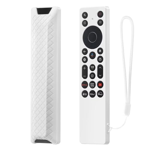 FTRONGRT Hülle Kompatibel mit TCL RC923A / TCL RC813A, Anti-Drop und Anti-Kollision, Flexibles Silikon Fernbedienung Schutzhülle. Weiß FTRONGRT Hülle Kompatibel mit TCL RC923A / TCL RC813A, Anti-Drop und Anti-Kollision, Flexibles Silikon Fernbedienung Schutzhülle. Weiß von FTRONGRT