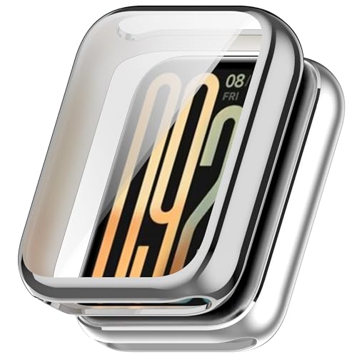 FTRONGRT Hülle Kompatibel mit Xiaomi Smart Band 9 Pro, Kratzfest, Galvanisierte All-Inclusive-Uhrenschutzhülle aus TPU Kompatibel mit Xiaomi Smart Band 9 Pro. Silber FTRONGRT Hülle Kompatibel mit Xiaomi Smart Band 9 Pro, Kratzfest, Galvanisierte All-Inclusive-Uhrenschutzhülle aus TPU Kompatibel mit Xiaomi Smart Band 9 Pro. Silber von FTRONGRT