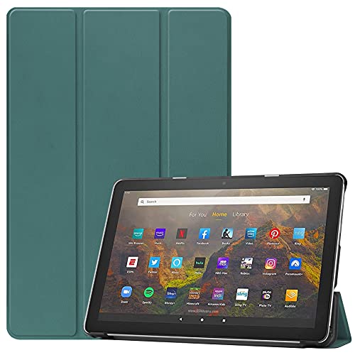FTRONGRT Hülle für Amazon Fire HD 10 (2021) Tablette,Ultradünne, Exquisite Erscheinung,mit Standfunction,für Amazon Fire HD 10 (2021) Tablette -Dunkelgrün von FTRONGRT