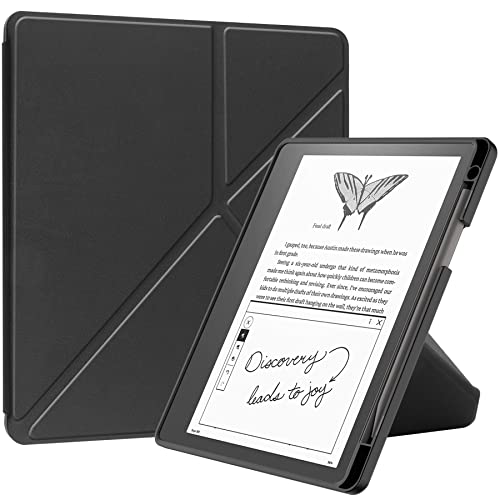 FTRONGRT Hülle für Kindle Scribe 10.2 2024, Ultradünne, Exquisite Erscheinung, mit Standfunction Schutzhülle für Kindle Scribe 10.2 2024 Tablette - Schwarz von FTRONGRT