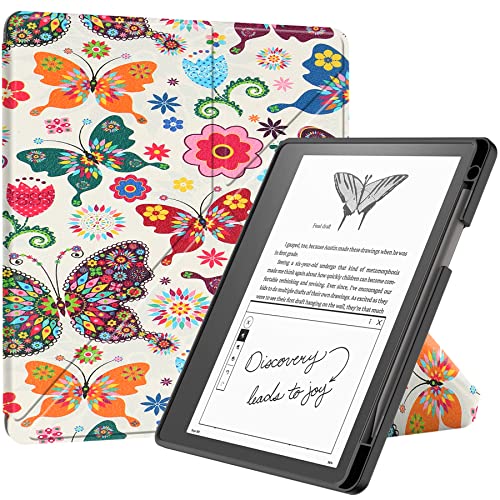 FTRONGRT Hülle für Kindle Scribe 10.2 2024 Tablette, Ultradünne, Exquisite Erscheinung, mit Standfunction Schutzhülle für Kindle Scribe 10.2 2024 Tablette - -Schmetterling von FTRONGRT