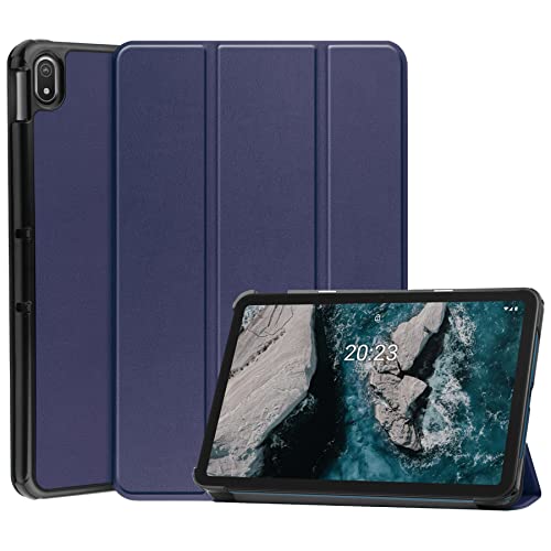 FTRONGRT Hülle für Nokia T20 Tablette,Ultradünne, Exquisite Erscheinung,mit Standfunction,für Nokia T20 Tablette -Dunkelblau von FTRONGRT