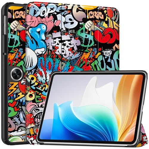 FTRONGRT Hülle für Oppo Pad Neo Tablette,Ultradünne, Exquisite Erscheinung,mit Standfunction,für Oppo Pad Neo Tablette -Graffiti von FTRONGRT