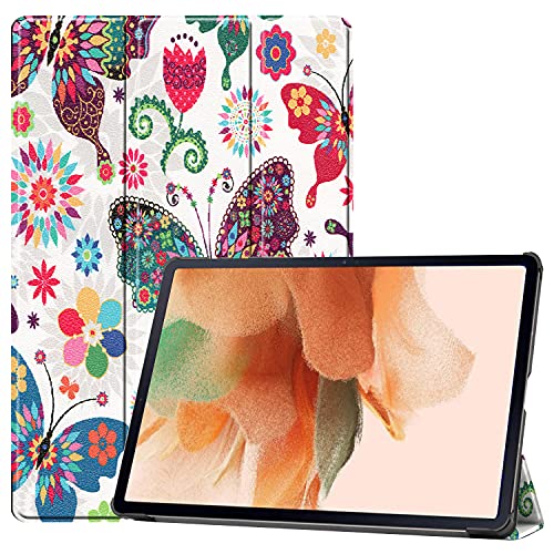 FTRONGRT Hülle für Samsung Galaxy Tab S7 FE Tablette,Ultradünne, Exquisite Erscheinung,mit Standfunction,für Samsung Galaxy Tab S7 FE Tablette -Schmetterling von FTRONGRT
