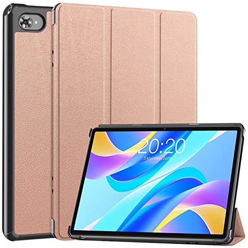 FTRONGRT Hülle für Teclast P40 HD Tablette,Ultradünne, Exquisite Erscheinung,mit Standfunction,für Teclast P40 HD Tablette -Rotgold von FTRONGRT