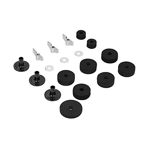 18pcs Langlebige Beckenersatz mit Flügelmutscheibe für Drum -Set -Hardware, Verlängerte Lebensdauer, für Professionelle Schlagzeuger, Plastik/Edelstahl, Schwarz/Silber 18pcs Langlebige Beckenersatz mit Flügelmutscheibe für Drum -Set -Hardware, Verlängerte Lebensdauer, für Professionelle Schlagzeuger, Plastik/Edelstahl, Schwarz/Silber von FTVOGUE