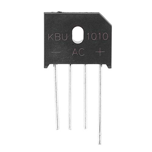 FTVOGUE Elektronische Komponenten, KBU1010 Brückendiodengleichrichter 10A 1000V 4-Pin für Leistungsanpassungsschalter, Schottky-Dioden (2 von FTVOGUE